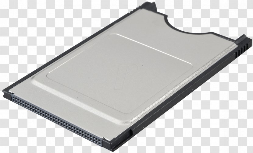 Laptop PC Card CompactFlash Flash Memory Cards Reader - Silhouette Transparent PNG