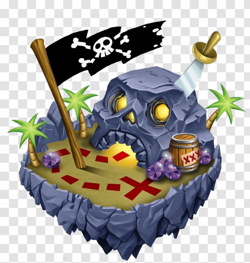 Dragon City Piracy Game - Island Transparent PNG