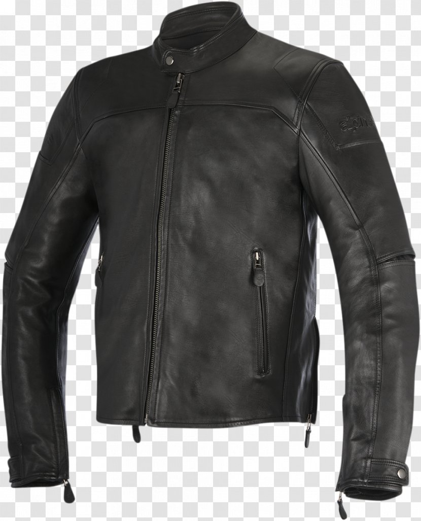 Leather Jacket Alpinestars Motorcycle - Textile Transparent PNG