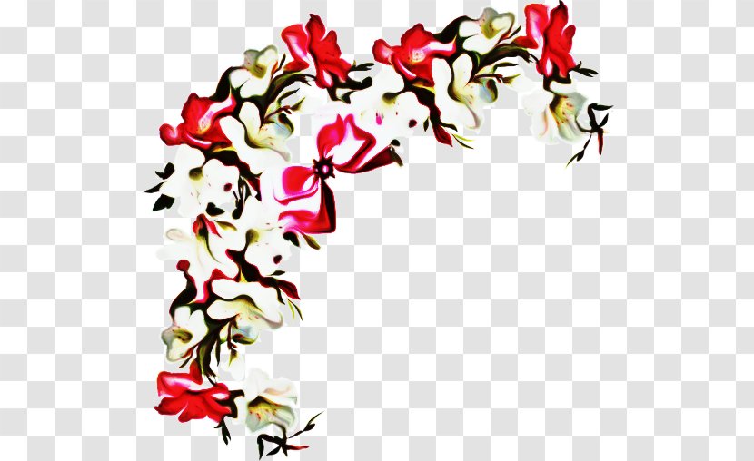 Floral Background Frame - Flower Bouquet - Herbaceous Plant Petal Transparent PNG