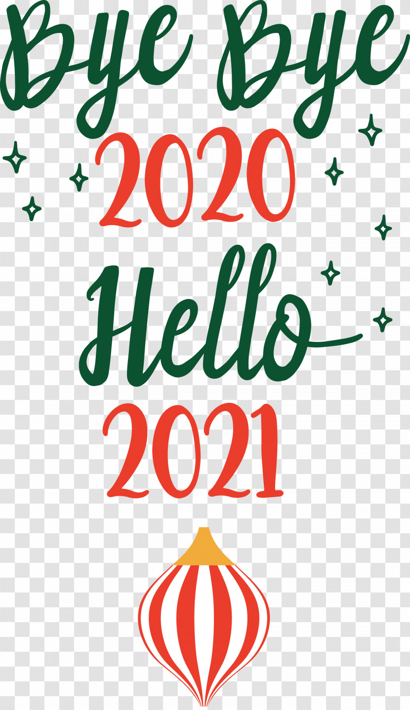 Hello 2021 Year Bye Bye 2020 Year Transparent PNG