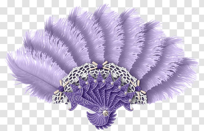 Feather Hand Fan Light Pine Nacre Transparent PNG