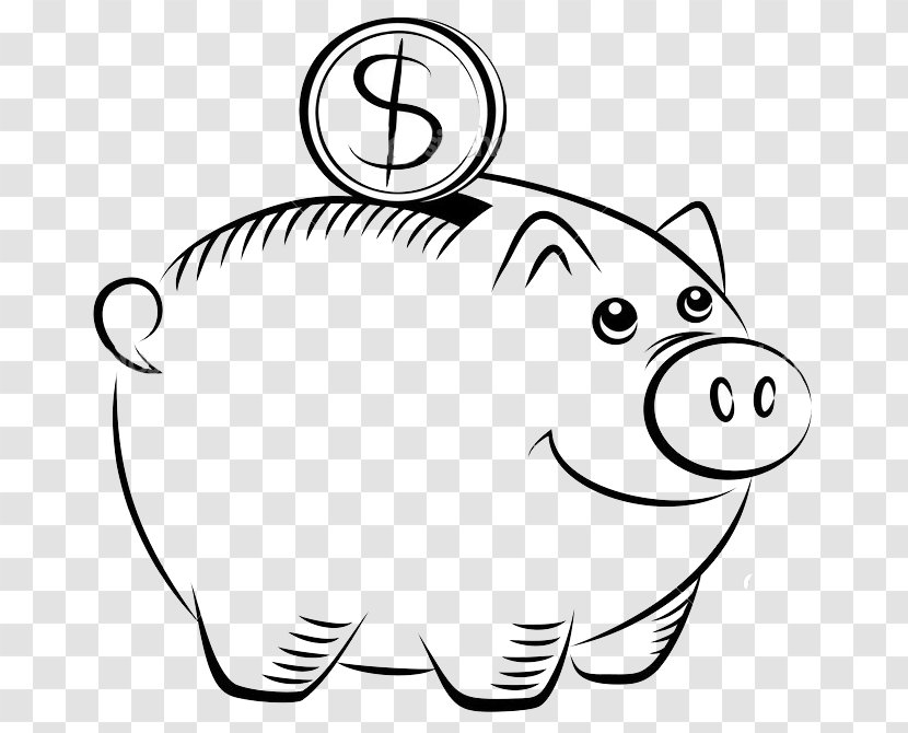 Piggy Bank Drawing Transparent PNG