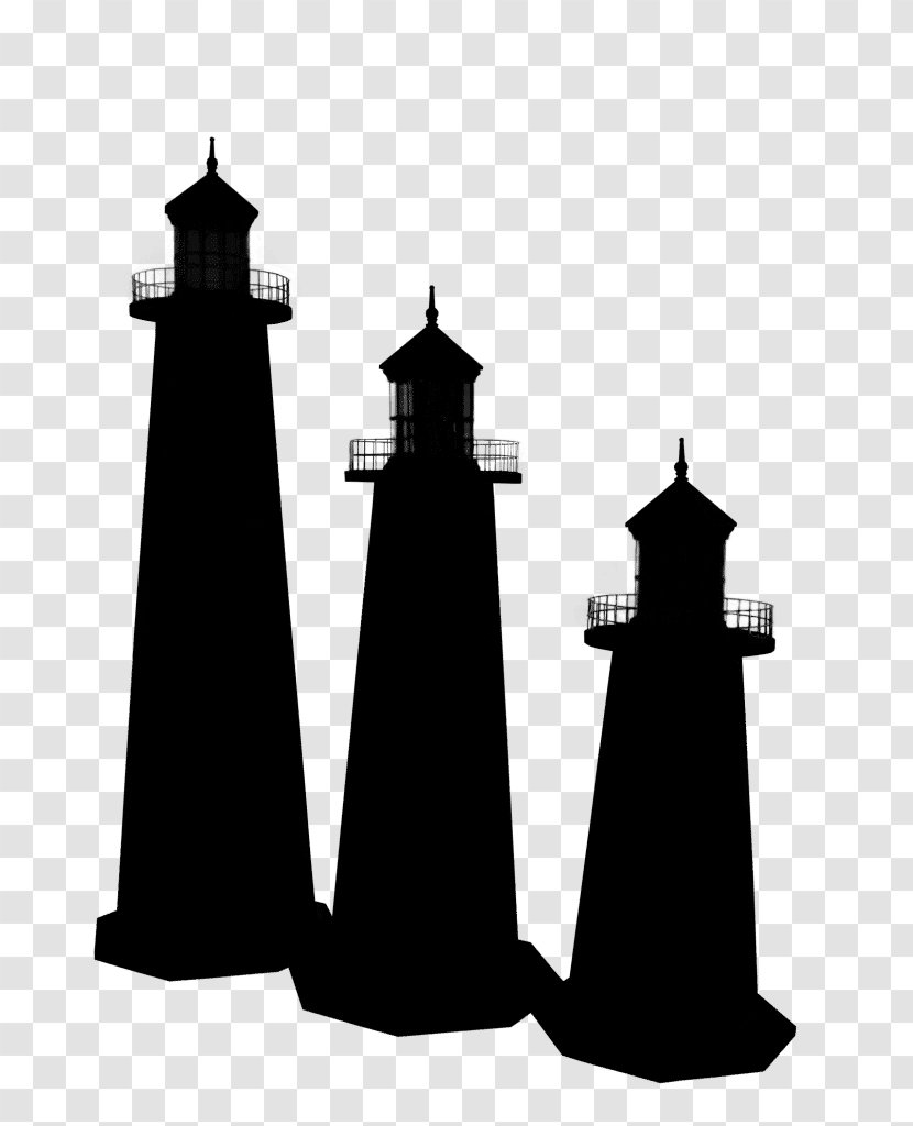 Silhouette - Blackandwhite - Beacon Transparent PNG