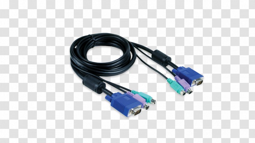 KVM Switches Electrical Cable PS/2 Port D-Link Category 6 - Electronic Device - USB Transparent PNG