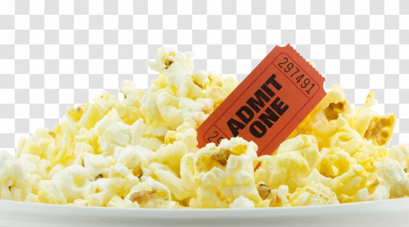 Cinema Film Screening Gift Card Ticket - Popcorn Transparent PNG