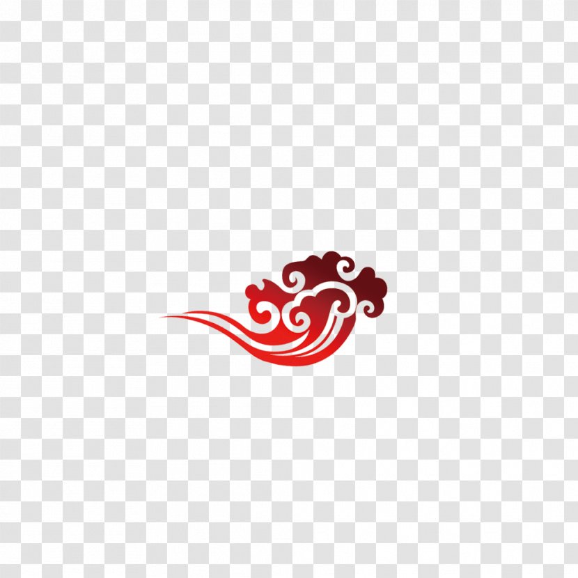 Logo Brand Red Pattern - Totem - Clouds Transparent PNG