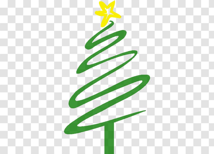 Christmas Tree Silhouette Drawing - Feliz Navidad Transparent PNG