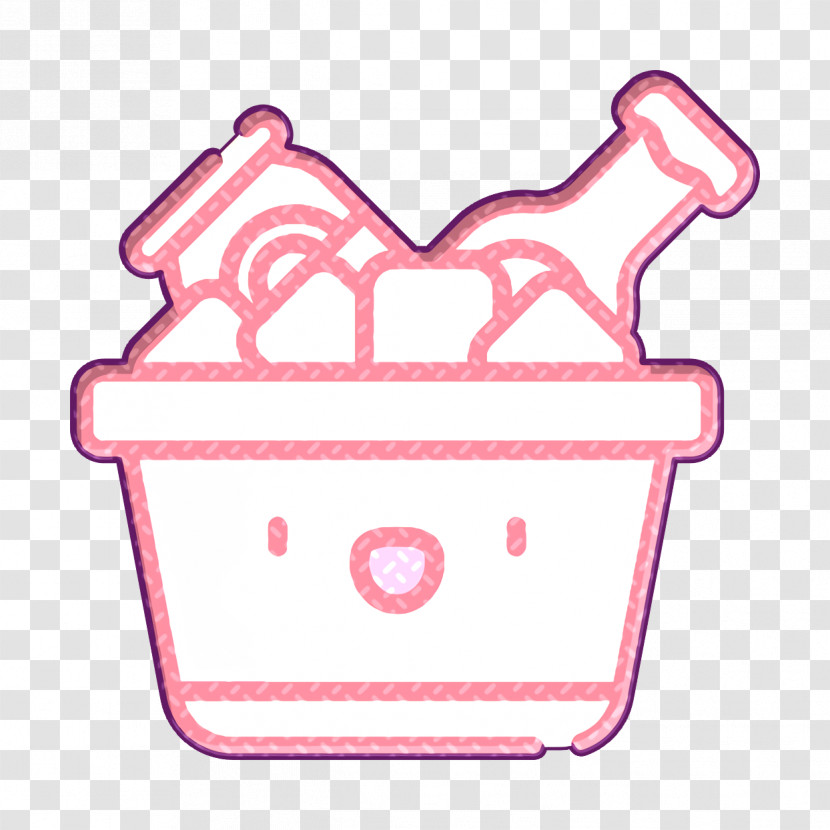 Night Party Icon Ice Box Icon Ice Bucket Icon Transparent PNG