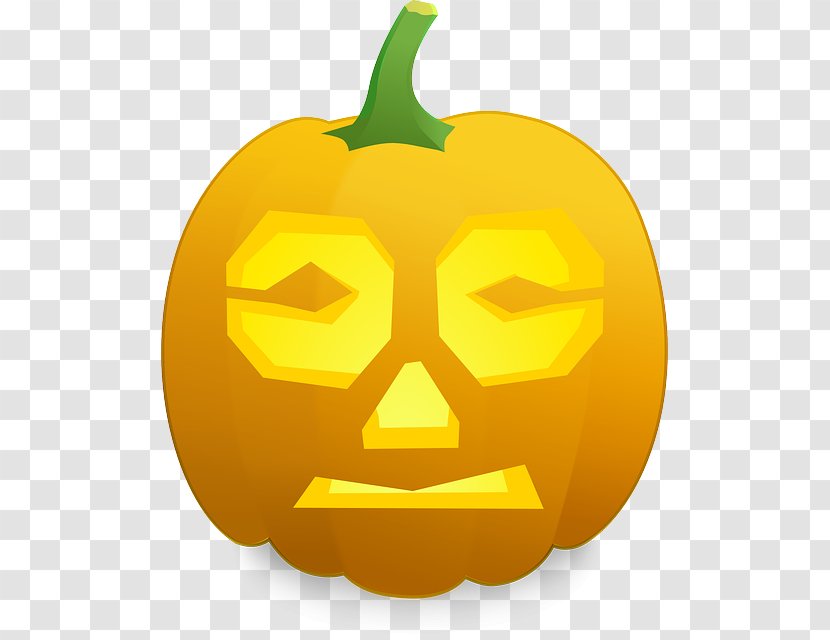 Jack-o'-lantern Halloween Clip Art - Calabaza Transparent PNG