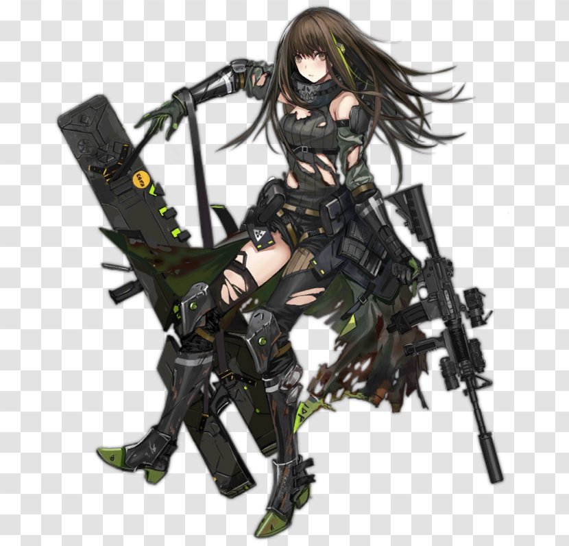 Girls' Frontline M4 Carbine Weapon M16A2 - Watercolor - M4a1 Transparent PNG