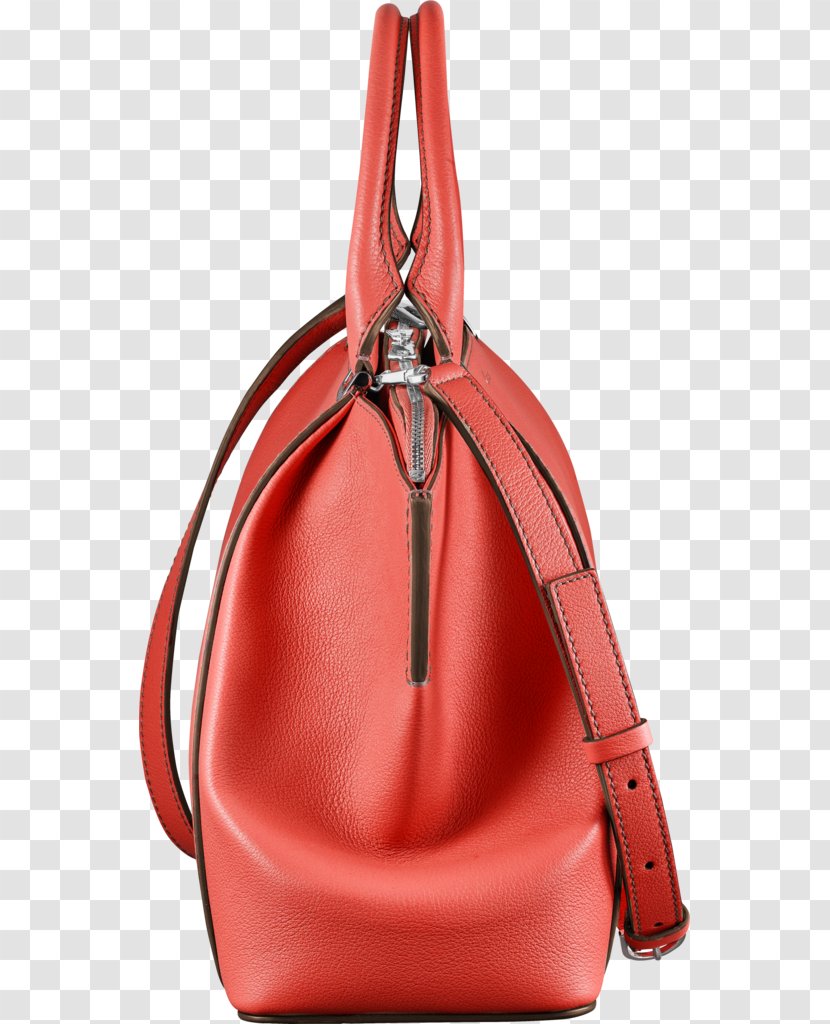 Handbag Leather Coral Cartier - Pocket - Bag Transparent PNG
