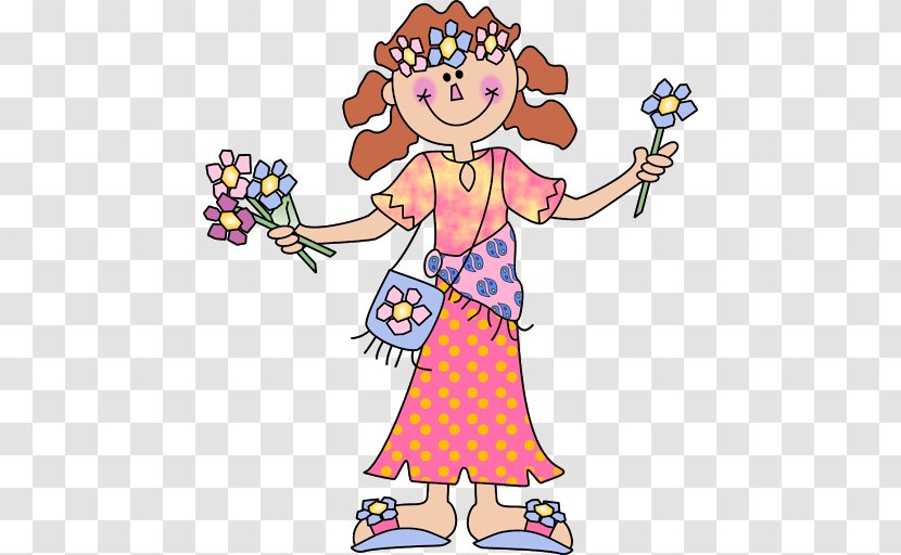 Hippie Woman Clip Art - Child Transparent PNG