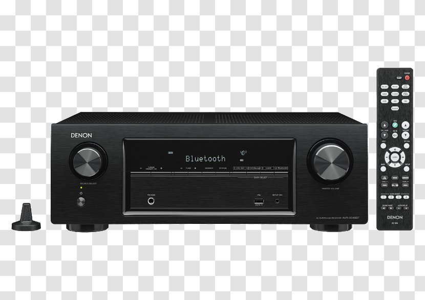 AV Receiver Denon AVR-X540 Home Theater Systems Audio - Multimedia - Surround Sound Transparent PNG