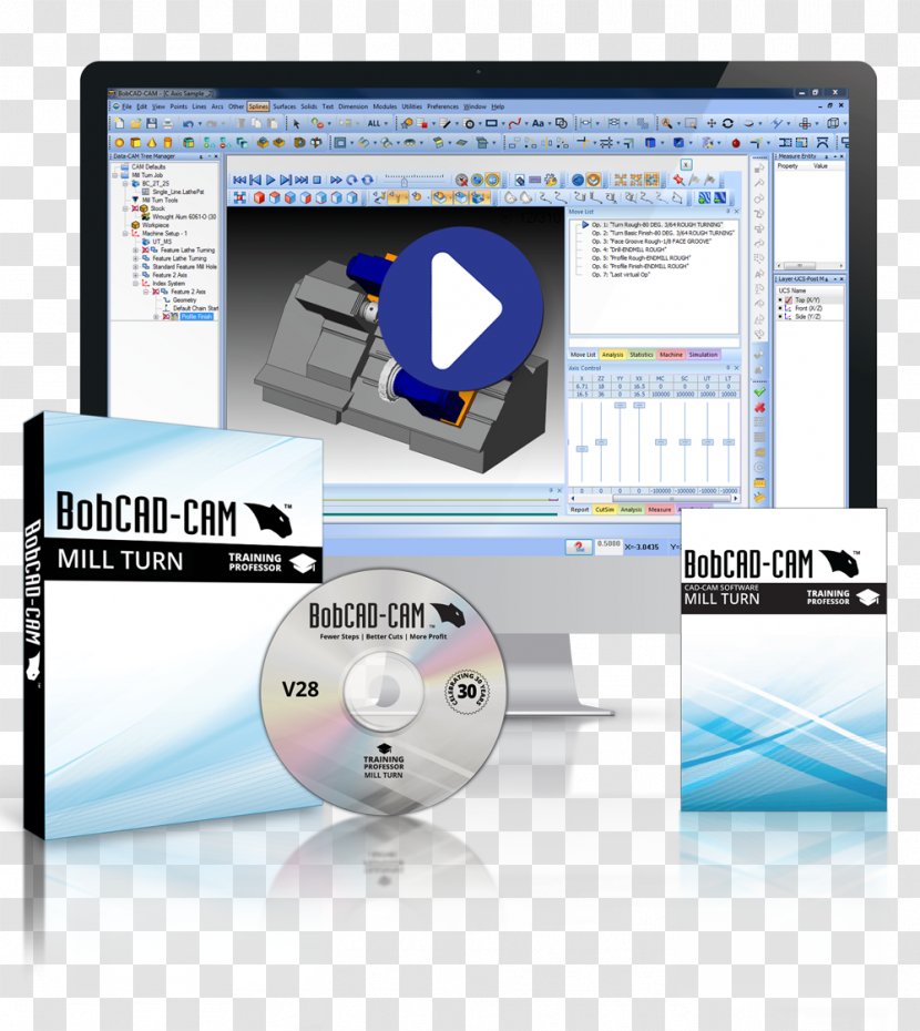 Bobcad Computer Software Computer-aided Manufacturing Mastercam Design - Communication - Cad Cam Experts Transparent PNG