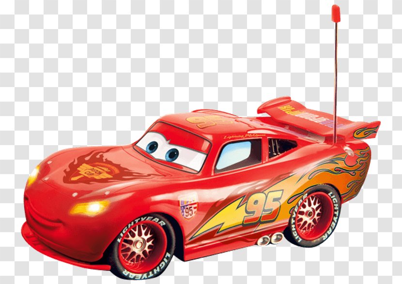 Lightning McQueen Sports Car Model Toy - Mcqueen Transparent PNG