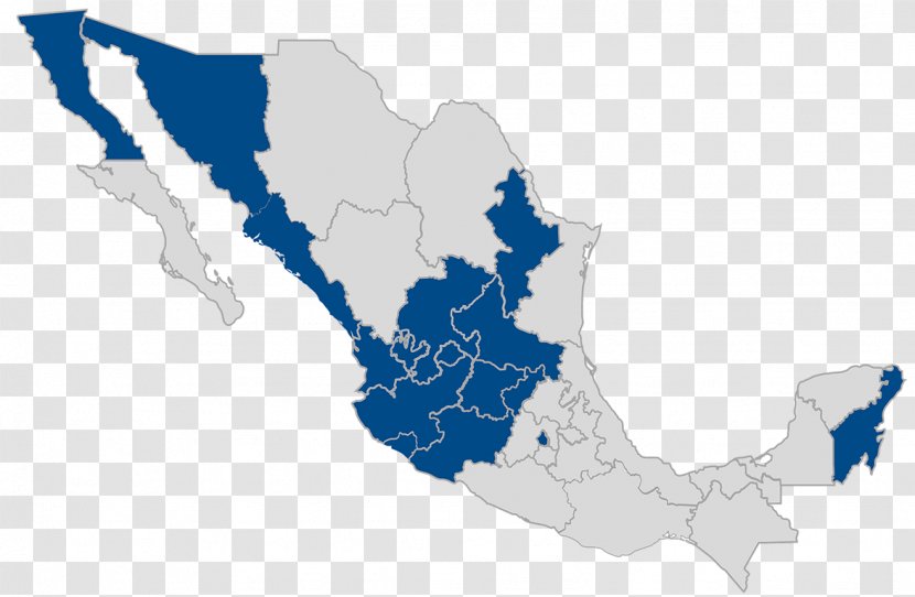 Mexico City Guanajuato Vector Map Transparent PNG