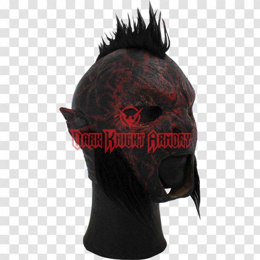 Mask Live Action Role-playing Game Half-orc Costume - Red - Hair Transparent PNG