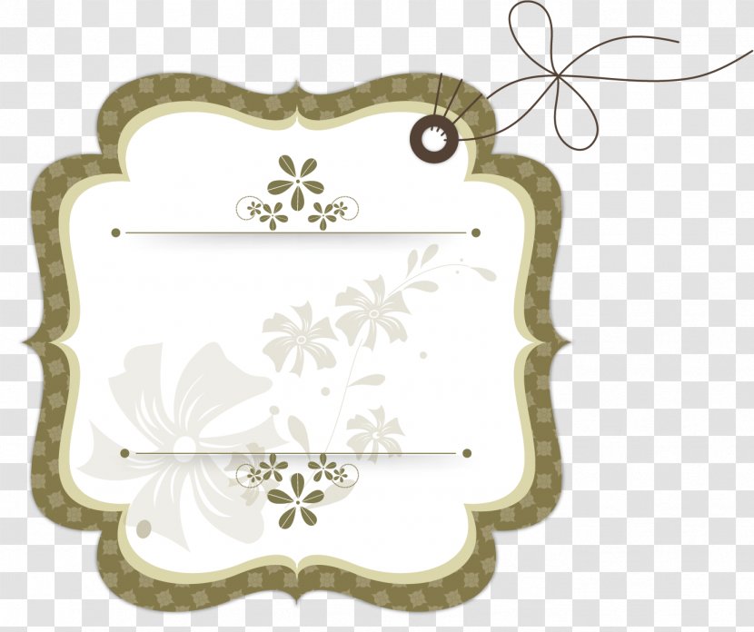 Paper Logo Cake Label - Beautiful Tag Background Material Transparent PNG