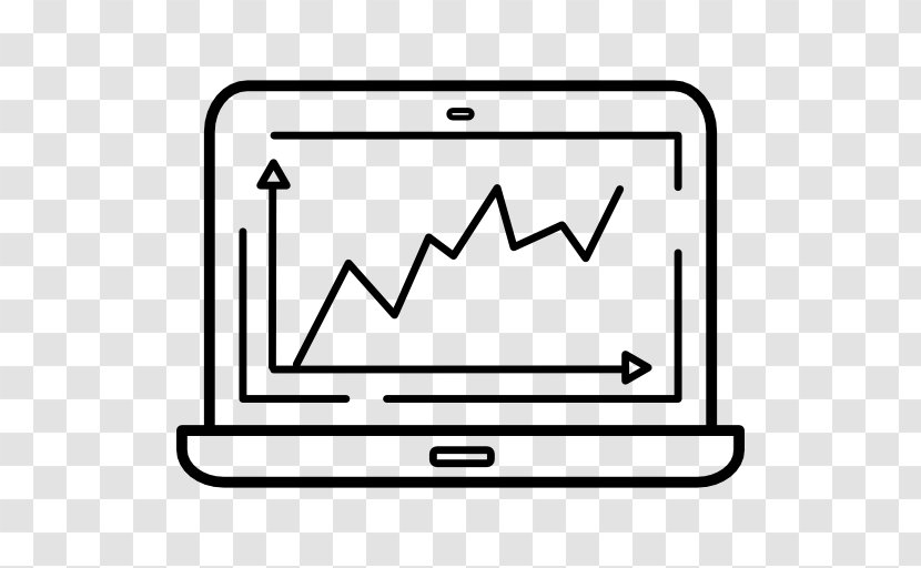 Line Chart Laptop - Computer - Technological Sense Lines Transparent PNG