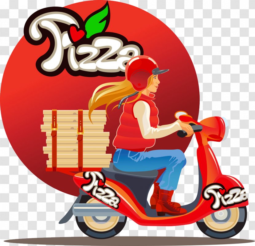 Pizza Delivery Scooter - Recreation - Motorcycle Beauty Transparent PNG
