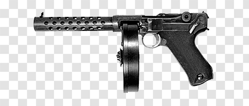 Trigger Thompson Submachine Gun Weapon Firearm - Speedloader Transparent PNG