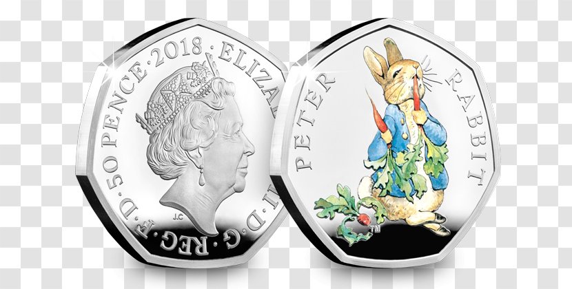 Coin The Tale Of Peter Rabbit Tailor Gloucester Silver - Beatrix Potter Transparent PNG