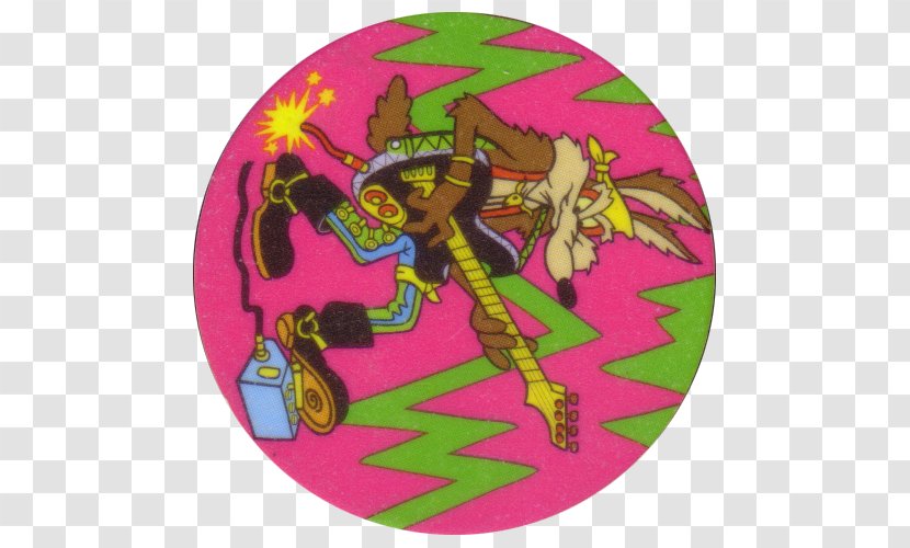 Pink M Character Fiction Tazos - Wile Coyote Transparent PNG