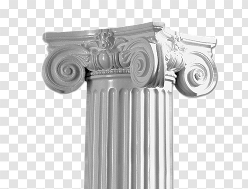 Pacific Columns Capital Ionic Order Abacus - Attic Base - Marble Pillar Transparent PNG