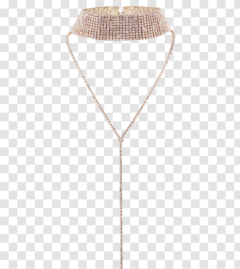 Choker Necklace Charms & Pendants Imitation Gemstones Rhinestones Chain - Earring Transparent PNG