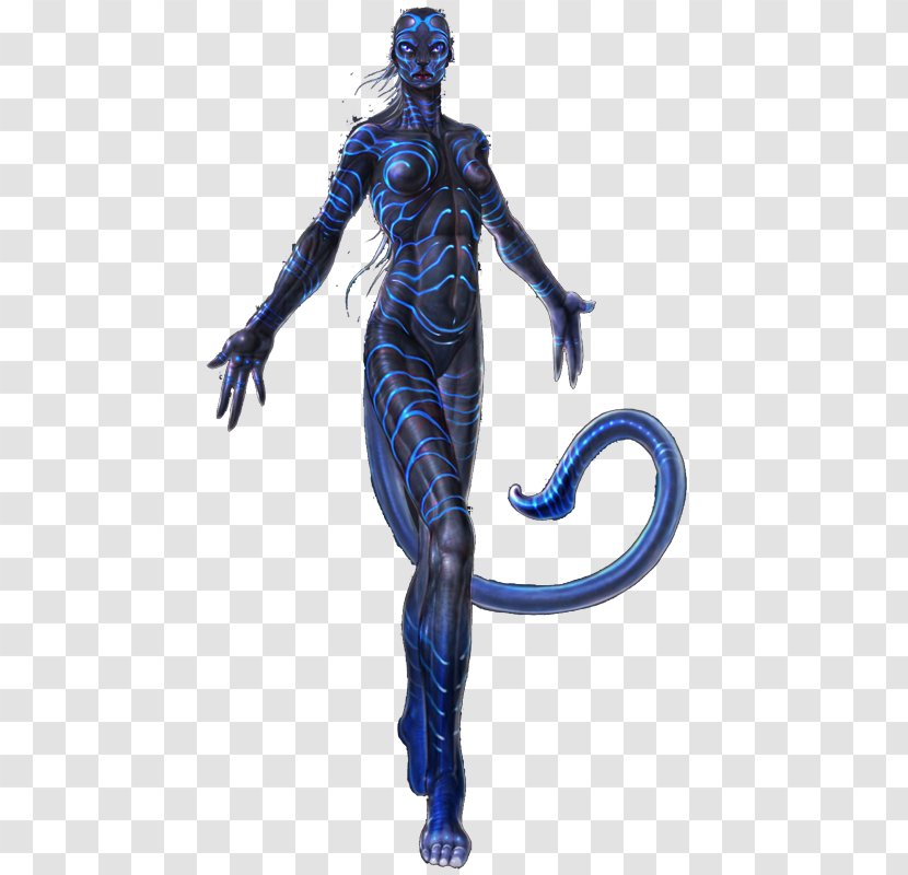 Figurine Organism Legendary Creature Avatar Electric Blue - Action Figure Transparent PNG