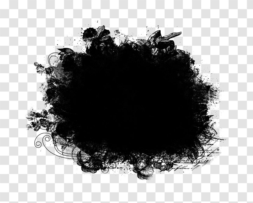 Black And White Ink - Spring - Design Transparent PNG