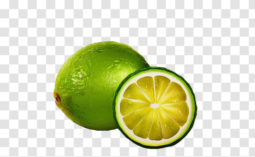 Citrus Persian Lime Key Fruit - Citron Sweet Lemon Transparent PNG