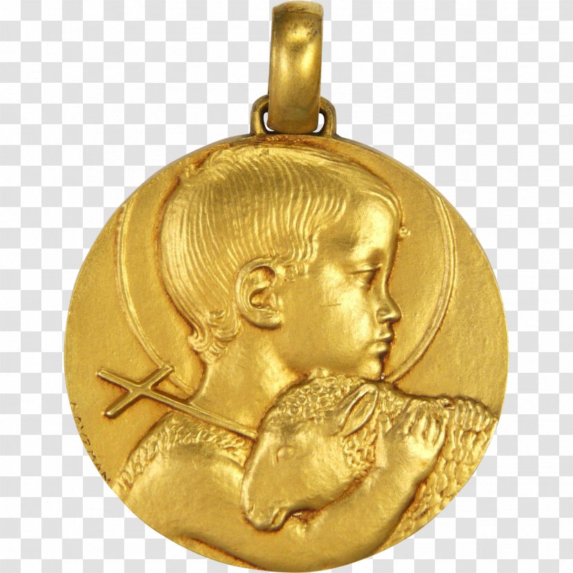 Gold Medal Baptism Monnaie De Paris Child Transparent PNG