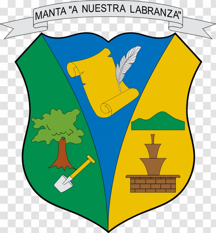 Manta, Ecuador Machetá Escudo De Manta Coat Of Arms Colombia - Shield Transparent PNG