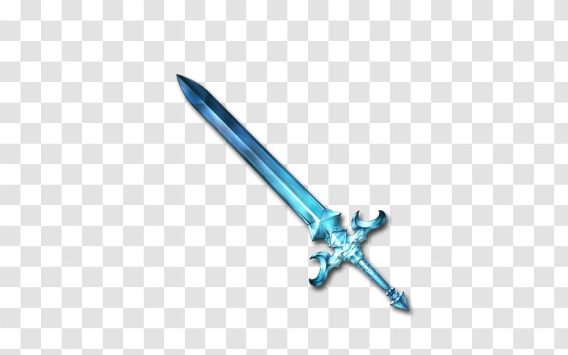 Granblue Fantasy Sword Weapon Knife - Blue Transparent PNG
