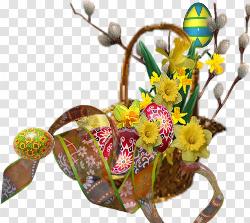 Easter Bunny Paschal Greeting Clip Art - Flower Arranging - Happy Transparent PNG