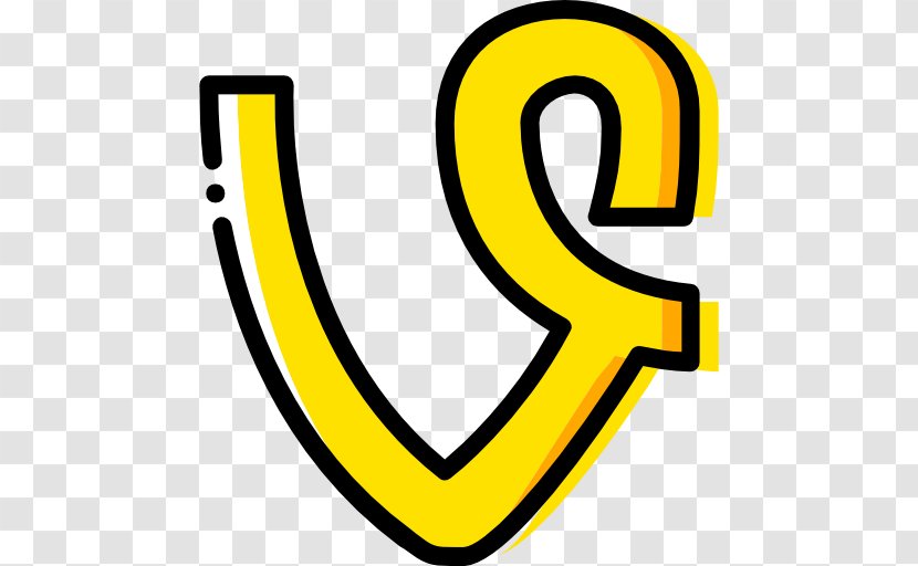 Social Media Download Clip Art - Yellow - Vine Icon Transparent PNG