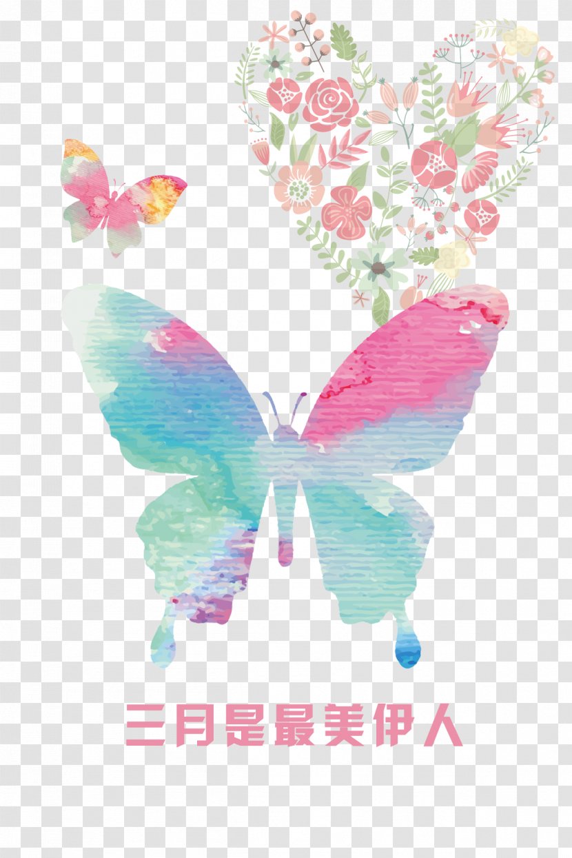 Butterfly Paper Download - Poster - March Of Women Transparent PNG