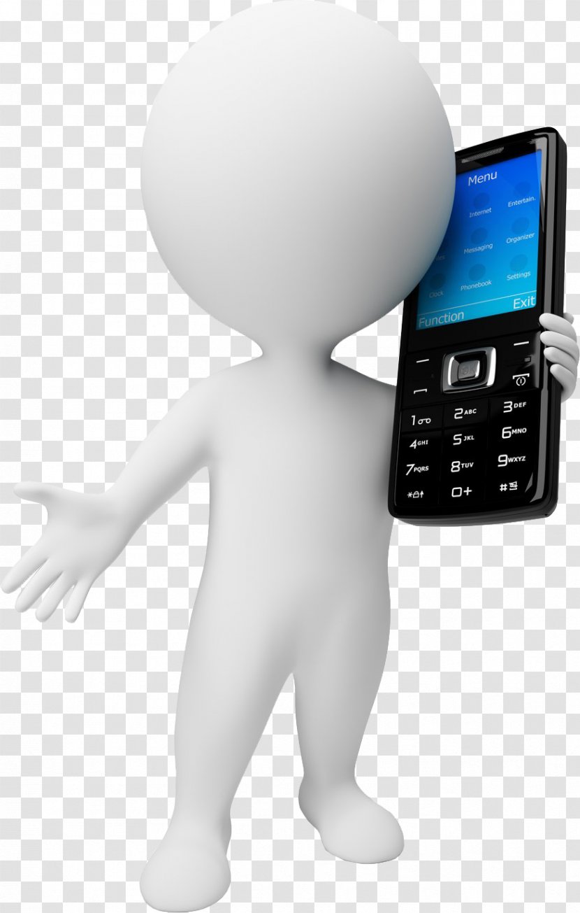 Stock Photography Royalty-free Mobile Phone - Finger - The Little White Man Calls Candy Bar Transparent PNG