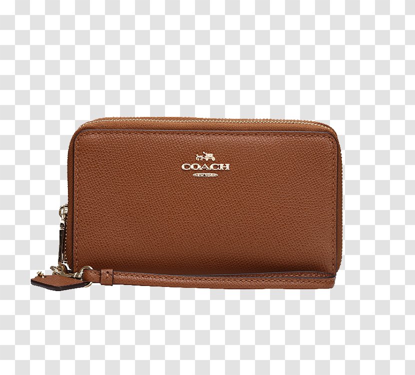 Wallet Download Leather - Zipper - Ms. Brown COACH Transparent PNG