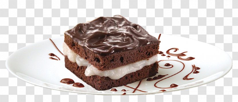 Flourless Chocolate Cake Dessert Brownie Mousse - Flavor Transparent PNG