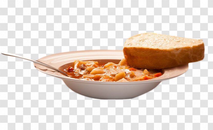 Toast Soup Borscht Bread Full Breakfast - A Bowl Of Boson With Transparent PNG