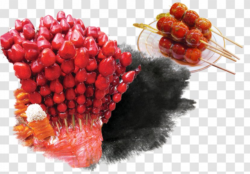 Beijing Tanghulu Poster - Fruit - Bingtanghulu Crispy Sugar-Coated On A Stick Transparent PNG