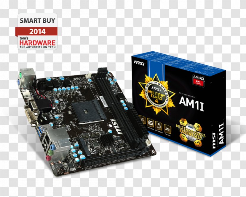 Socket AM1 AM4 MSI AM1I Motherboard - Am1 - Miniitx Transparent PNG