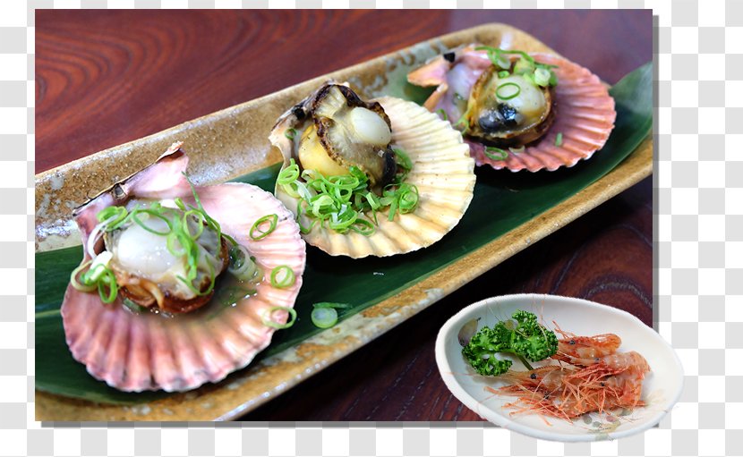 Cockle Canapé Asian Cuisine Dish Recipe - Garnish - Shell Fish Transparent PNG