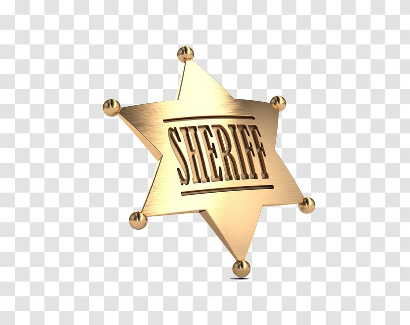 Euclidean Vector Star Badge Illustration - Sheriff - Metal Pentagram Transparent PNG
