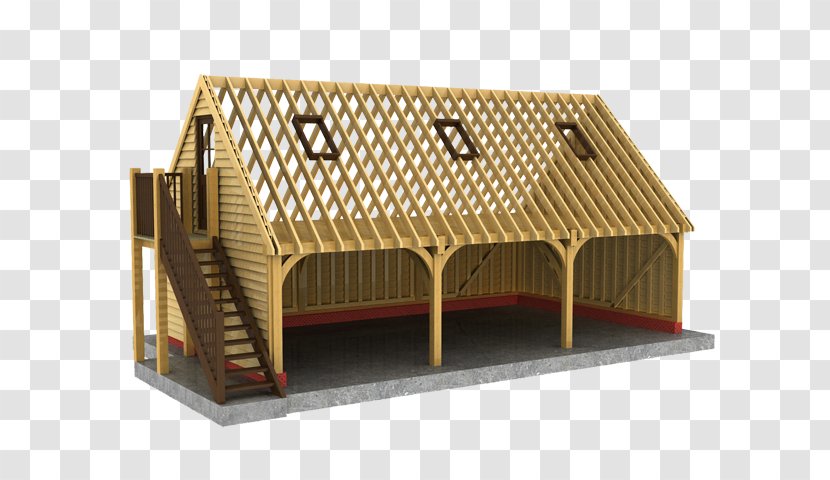 Oak Garage Timber Framing Carport Building - Traditional Transparent PNG