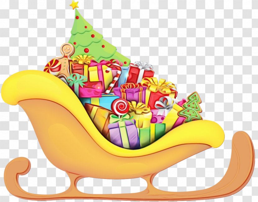 Christmas And New Year Background - Sled - Vehicle Transparent PNG