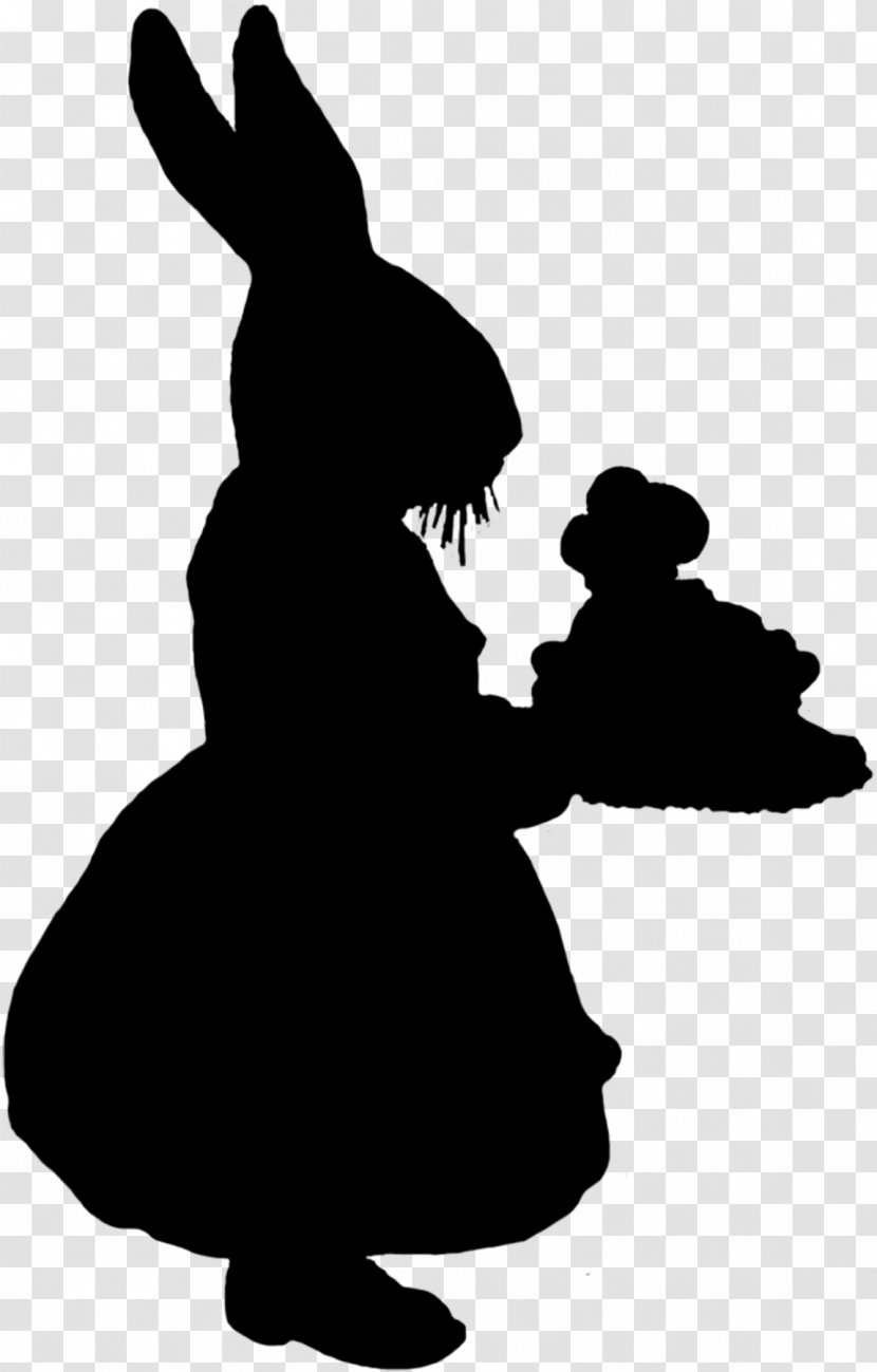 Clip Art Character Silhouette Animal Fiction - Black M Transparent PNG